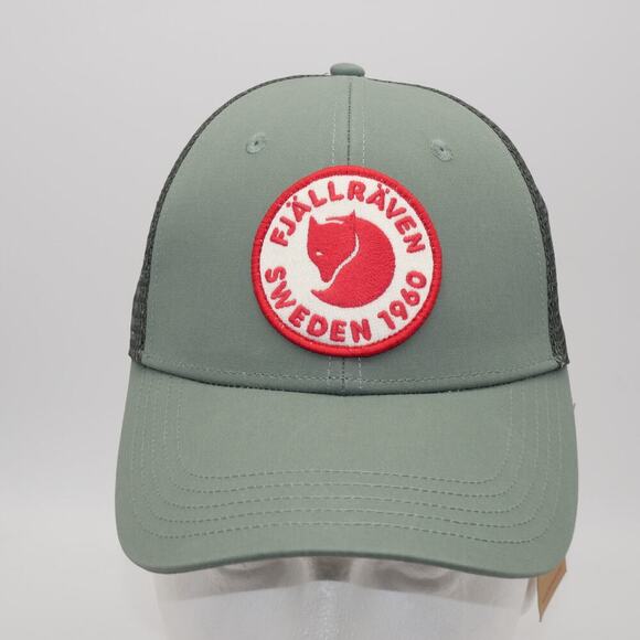 NEW Fjallraven 1960 Logo Langtradarkeps Hat S/M  Green Trucker Mesh SnapBack - Picture 1 of 8